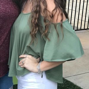 off the shoulder shirt
